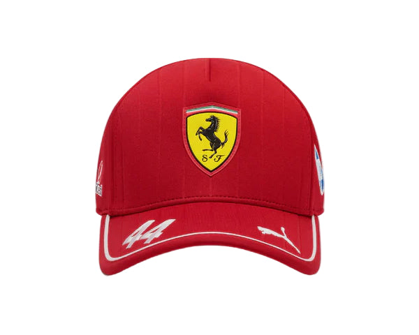 Scuderia Ferrari F1 2025 Lewis Hamilton Team Driver Hat – Cherry Red