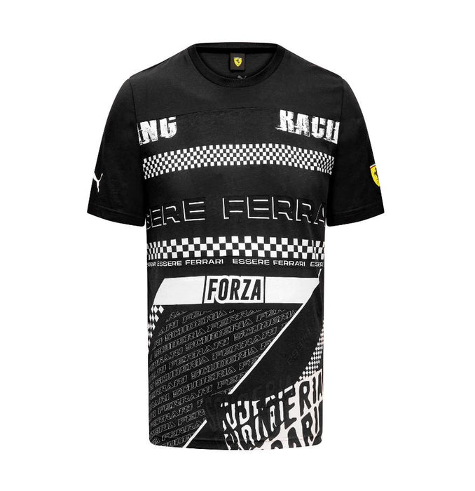 Scuderia Ferrari Men's Puma Graphic T-Shirt-Red/Black
