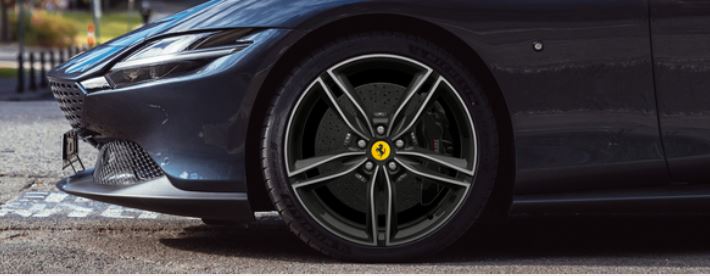 Ferrari Roma 20" forged wheels, Grigio Silverstone two-tone diamond