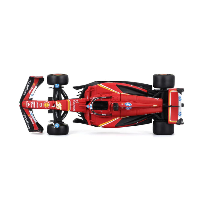1:43 Scale Ferrari SF-24 Charles Leclerc #16 – 2024 with Driver Figure by Bburago