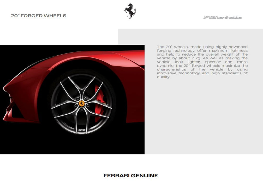Ferrari F12 Berlinetta 20" forged wheels, two-tone diamond finish