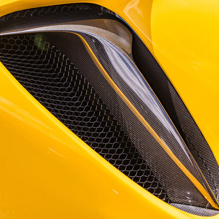 SF90 Exterior Carbon fiber air intake splitters