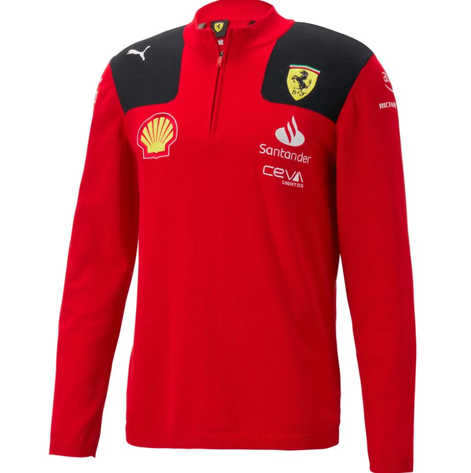 Scuderia Ferrari F1 Men's 2023 Half Zip Sweatshirt