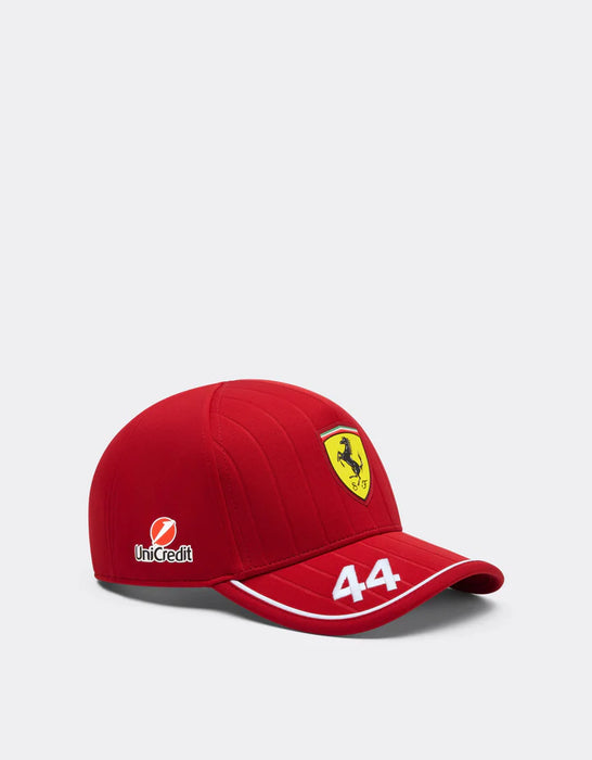 Scuderia Ferrari F1 2025 Lewis Hamilton Team Driver Hat – Cherry Red