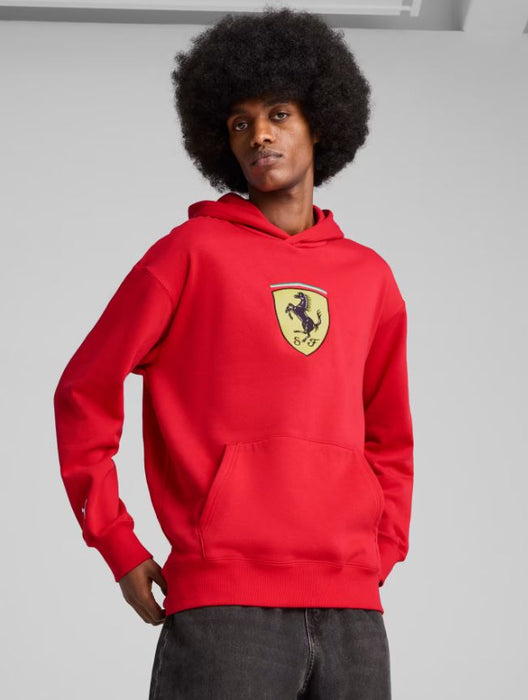 2024 PUMA Scuderia Ferrari Race Embroidered Shield Men's Hoodie