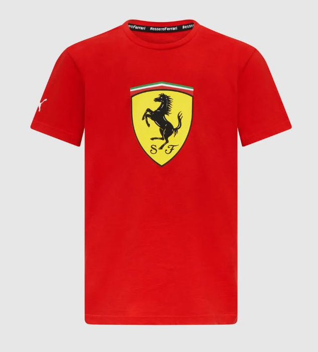 2024 PUMA Scuderia Ferrari Kids' Large Shield Tee – Red
