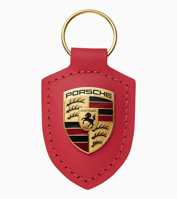 Porsche crest keyring - Red