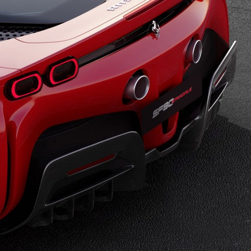 SF90 Stradale Carbon Fiber Rear Diffuser