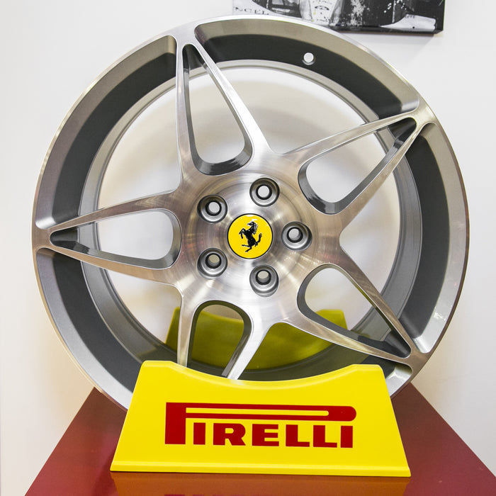 Ferrari Classic Yellow Wheel Center Cap
