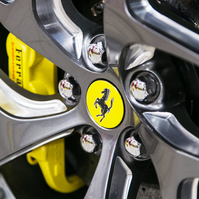 Ferrari Classic Yellow Wheel Center Cap