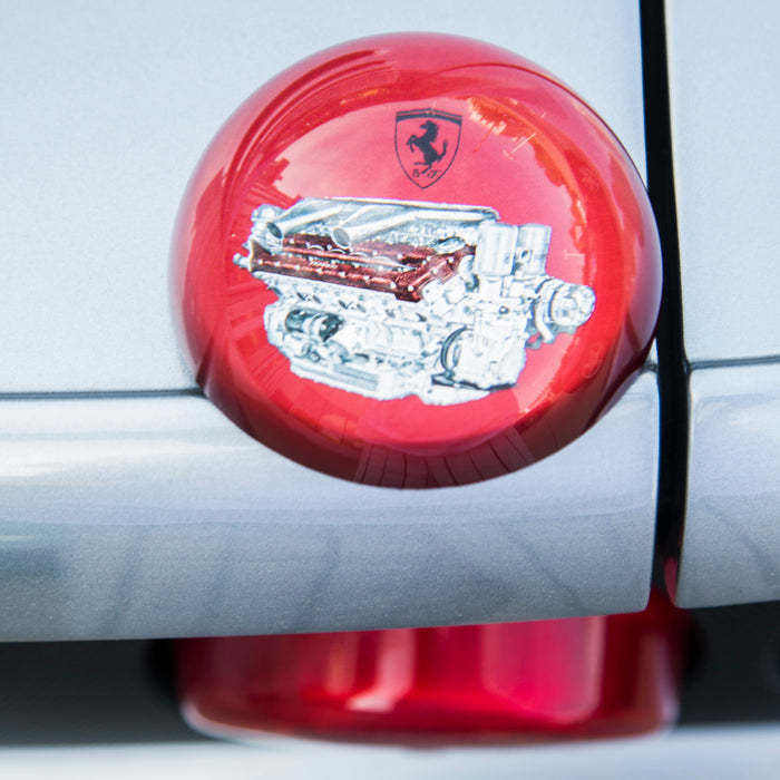 Daytona Engine Crystal Paperweight