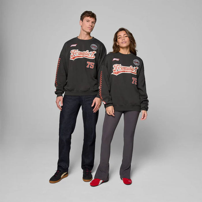 Formula 1 Tech Heritage Graphic Crew Sweatshirt - Black