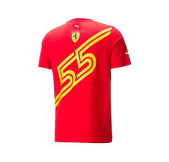 Scuderia Ferrari F1 2023 Carlos Sainz Special Edition Spain GP T-Shirt - Red ADULT