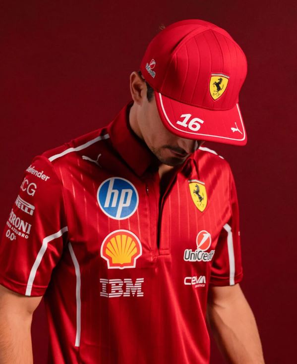 NEW Puma for Scuderia Ferrari HP 2025 Leclerc baseball cap