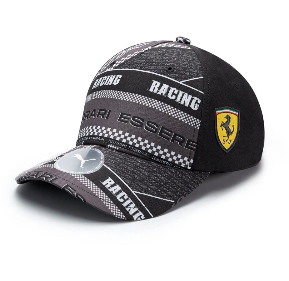 Scuderia Ferrari F1 Graphic Baseball Hat - Black
