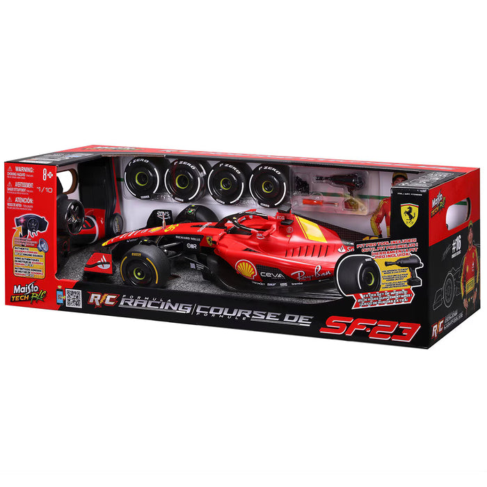 Maisto 1:10 Scale Ferrari F1 RC Car – Charles Leclerc 2023 Italian Grand Prix Edition