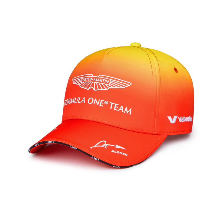 2024 Aston Martin F1 Limited Edition Fernando Alonso Barcelona GP Hat - Gradient Sunrise