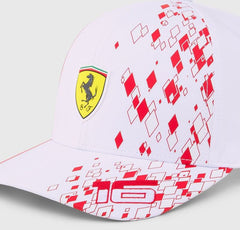 Scuderia Ferrari F1 Special Edition Kids Charles Leclerc Monaco GP Hat - Youth White KIDS