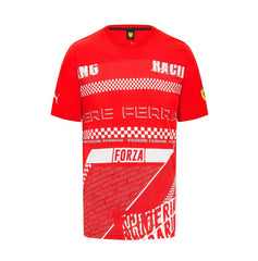 Scuderia Ferrari Men's Puma Graphic T-Shirt-Red/Black