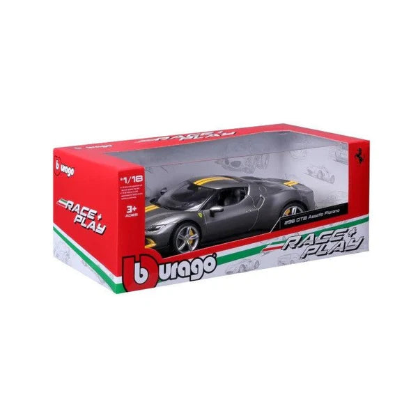1:18 Ferrari 296 GTB Assetto Fiorano Diecast Model – Grey