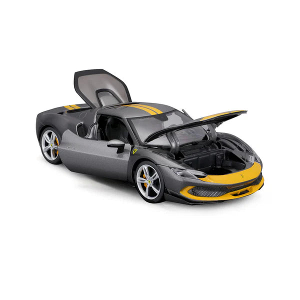 1:18 Ferrari 296 GTB Assetto Fiorano Diecast Model – Grey