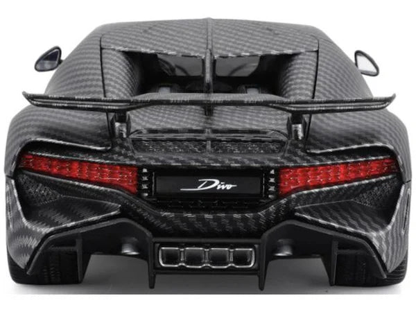 Bburago 1:18 50th Anniversary Bugatti Divo – Carbon Fiber Edition