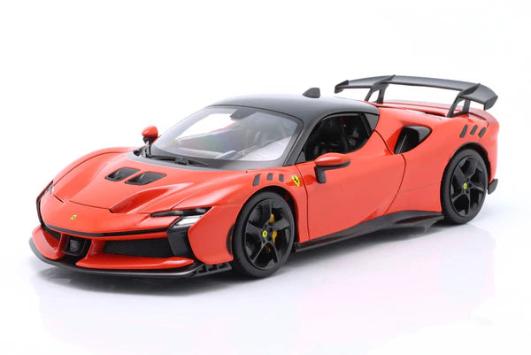 Burago 1:18 Ferrari SF90 XX Stradale Diecast Model – Rosso Dino