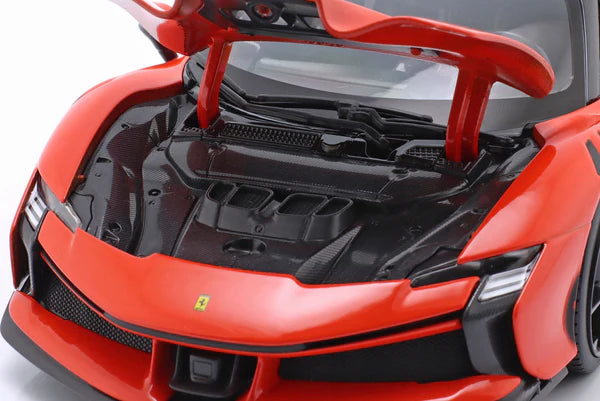 Burago 1:18 Ferrari SF90 XX Stradale Diecast Model – Rosso Dino
