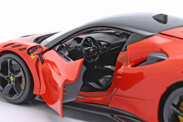Burago 1:18 Ferrari SF90 XX Stradale Diecast Model – Rosso Dino