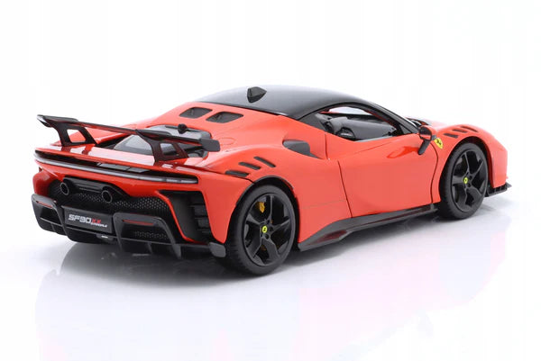 Burago 1:18 Ferrari SF90 XX Stradale Diecast Model – Rosso Dino