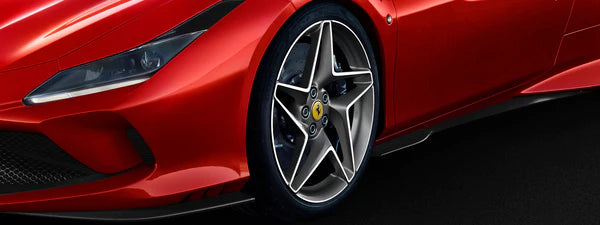 Ferrari F8 Tributo 20" Forged Wheels, Matte Grey Grigio Corsa Diamond