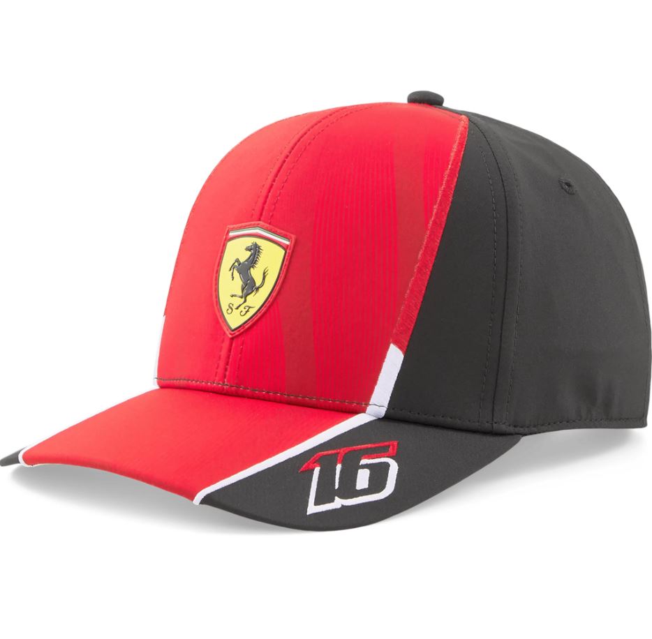 Scuderia Ferrari F1 2023 Kids Charles Leclerc Team Baseball Hat - KIDS HAT