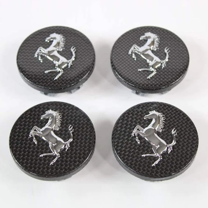 Ferrari OEM Carbon Fiber Center Caps - Set of 4