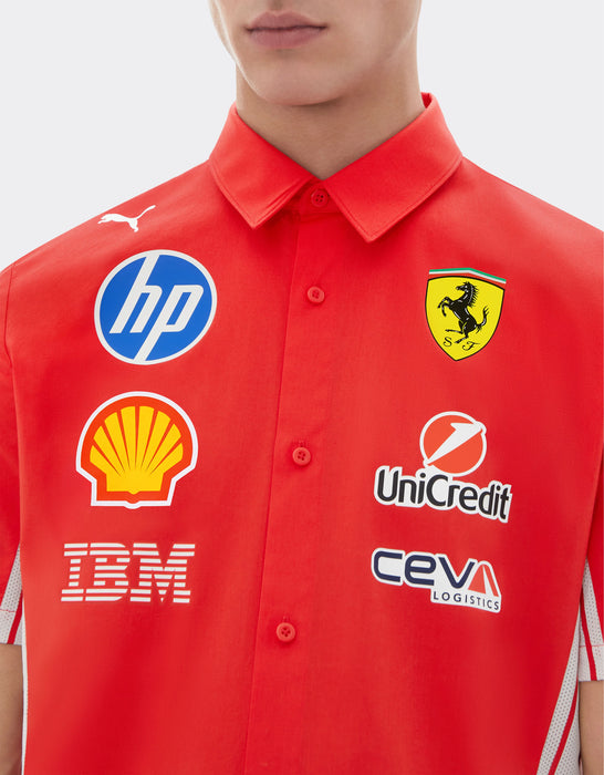Scuderia Ferrari F1 2026 Men's Team Button Down Shirt