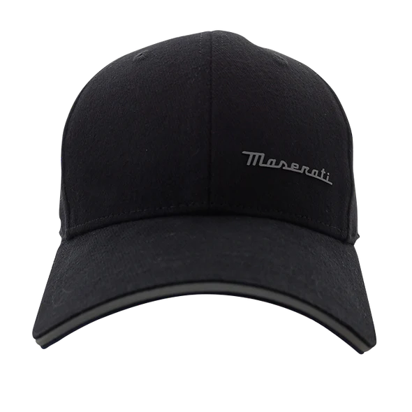 Maserati Black Cap with Maserati Script Patch