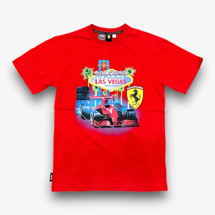 Scuderia Ferrari F1 Special Edition Red Las Vegas GP T-Shirt