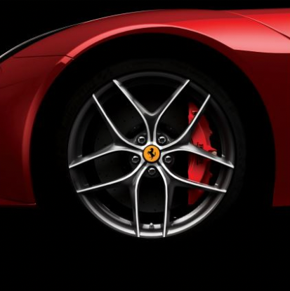 Ferrari F12 Berlinetta 20" forged wheels, two-tone diamond finish