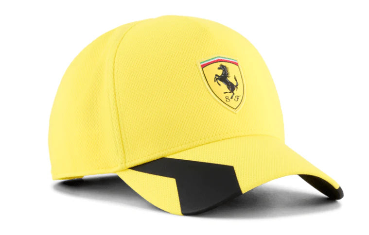 Scuderia Ferrari F1 PUMA Race Baseball Hat – Rosso Corsa/Black/Speed Yellow/White