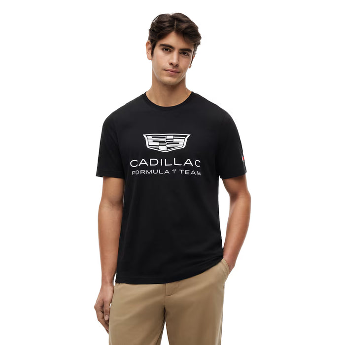 Cadillac F1 Racing Large Shield T-Shirt – Black