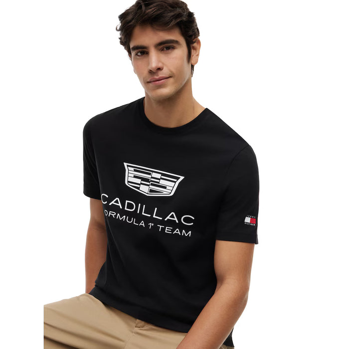 Cadillac F1 Racing Large Shield T-Shirt – Black