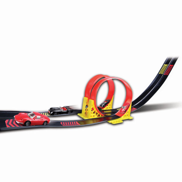 Bburago 1:43 Ferrari Race & Play Dual Loop Set (2 Cars Included)