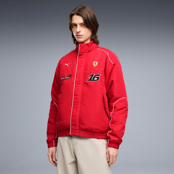 Scuderia Ferrari F1 Charles Leclerc Racing Jacket – Rosso Corsa