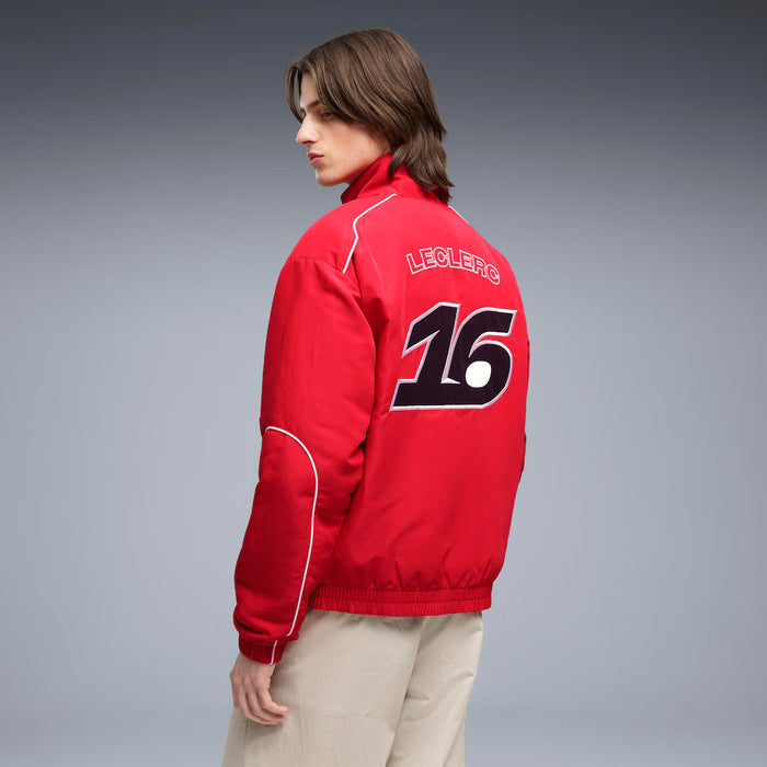Scuderia Ferrari F1 Charles Leclerc Racing Jacket – Rosso Corsa
