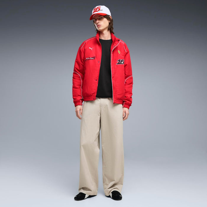 Scuderia Ferrari F1 Charles Leclerc Racing Jacket – Rosso Corsa