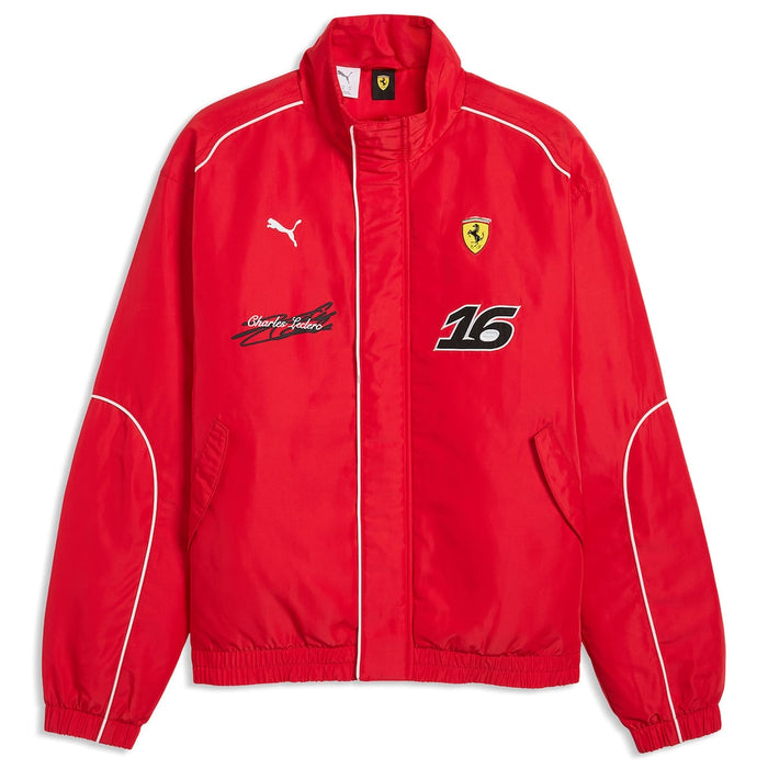 Scuderia Ferrari F1 Charles Leclerc Racing Jacket – Rosso Corsa