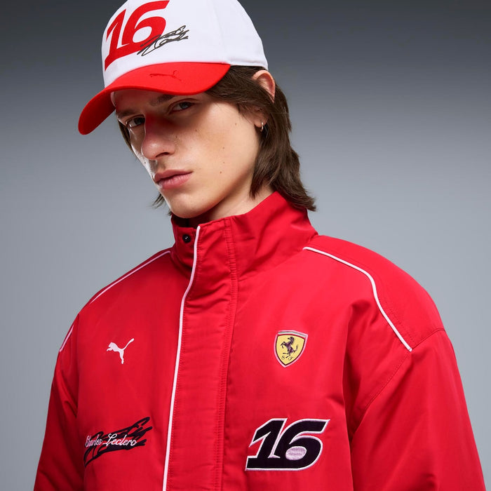 Scuderia Ferrari F1 Charles Leclerc Racing Jacket – Rosso Corsa