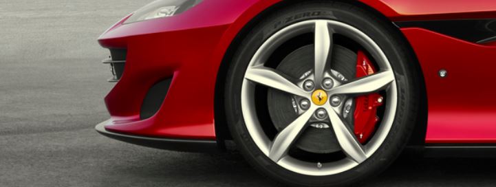 Ferrari Portofino 20" wheels, paint finish, chrome
