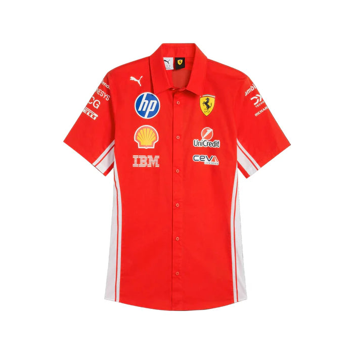 Scuderia Ferrari F1 2026 Men's Team Button Down Shirt