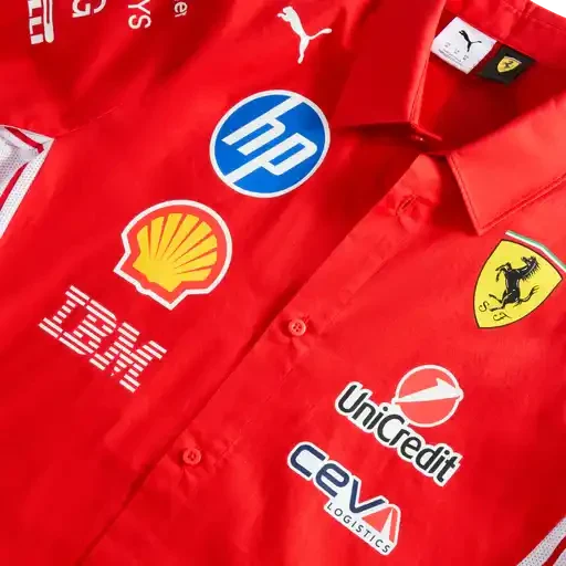 Scuderia Ferrari F1 2026 Men's Team Button Down Shirt