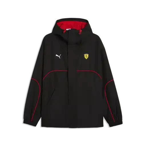 Scuderia Ferrari F1 Fanwear Rain Jacket – Rosso Corsa / Puma Black